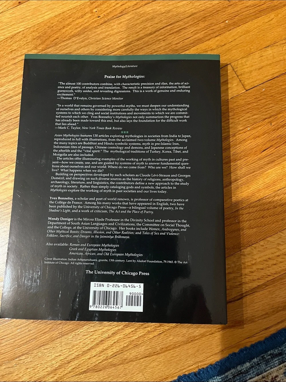 Asian Mythologies by Yves Bonnefoy - Black & Green Hardcover